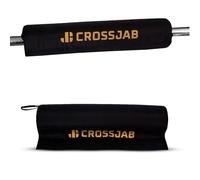 Crossjab Barbell Pad fits Standard and Olympic Bar Heavy Duty, Weightlifting, Squat, and Hip Thrust Pads with Secure Hook & Loop Fastener