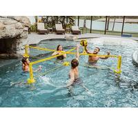 CROSSNET H2O V2 | Four-Way Volleyball Net Pool Game | Best Pool Toy for Adults, Kids, and Families | Spring & Summer Outdoor Games