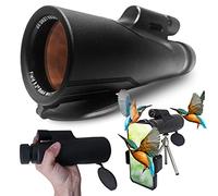 CrossOptic HD Monocular 12x56 with Smartphone adapter ideal for Hunting, Hiking, Bird Watching, Stargazing and many Outdoor activities! Premium FMC coating and BAK4 Prism give an excellent experience
