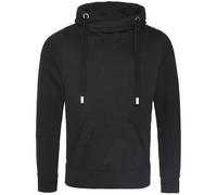 Crossover Collar Hoodie AWDis Black M