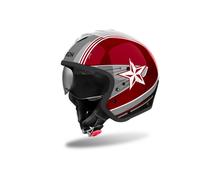 Airoh J 110 Command, modular helmet M Dark Red/Grey/White