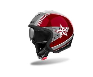 Crossover Helmet Airoh J 110 COMMAND Burgundy gloss