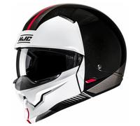 HJC i20 Vena Jet Helmet, black-white-red, size XL for Men