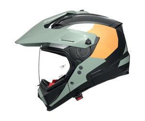 Crossover Helmet Nolan N70-2 X SELVADO 348 Nero/Verde grigio/Bianco/Arancione