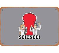 Crossover Steins Gate Nichijo Anime Poster Home Wall Decoration Retro Metal Tin Sign 8x12 inch