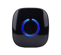 CROSSPOINT Extra Add-On Battery Free Plugin Receiver for the CROSSPOINT Expandable Wireless Doorbell Alert System, Model ER, Black