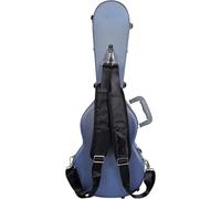 Crossrock, 0-String Soprano Ukulele, Super Lightweight ABS Molded Hard Case in Blue, (CRA860SUBL)