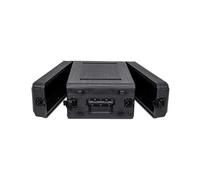 Crossrock 3U Medium Rack Case, 13.7" Usable Depth | Injection-Molded PE Flight Case, Adjustable Front & Rear Rack Rails, Extra-Deep Lids, Watertight & Dustproof (CRA9803U-350S)