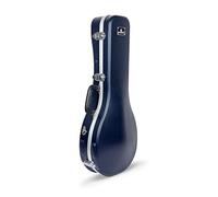 Crossrock ABS Mandolin Case for A-Style | Blue Molded Exterior, Interior Compartment, Locking Latch, Removable Backpack Straps - Durable ABS Hardshell - Blue（CRA862MABL）