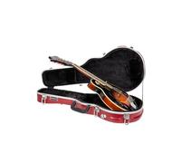 Crossrock ABS Mandolin Case for F-Style | Red Matte Exterior, Removable Backpack Straps, Built-in Storage, Locking Latches, - Travel-Ready Case -Red (CRA862MFRD)