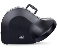 Crossrock ABS Molded Black French Horn Case