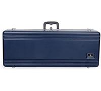 Crossrock ABS Molded Tenor Saxophone Case-Rectangular,with Single Shoulder Strap Blue(CRA861TSBL-R)