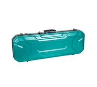 Crossrock ABS Oblong Violin Case for 4/4 Size | Mint Blue Scratch-Resistant Shell, Burgundy Velvet Interior, Backpack Straps - Lightweight Hard Case for Daily Use - Mint Blue（CRA860VFMB）