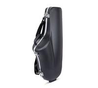 Crossrock ABS Tenor Saxophone Case | Contoured Black Shell, Blue Plush Interior, Shoulder Strap, Accessory Compartment - Lightweight Hardshell