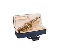 Crossrock Alto Saxophone Foam Case | Lightweight Blue Gig Bag with Structured Exterior, Plush Interior & Storage Pockets (CRP300ASBL-R)