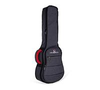 Crossrock Baritone Ukulele Gig Bag - 10mm Rigid Foam Padding, Water-Resistant Dark Grey, Anti-Scratch Interior, Large Accessory Pocket | Fits Most 30" & 31" Baritone Ukuleles (CRSG107BUGR)