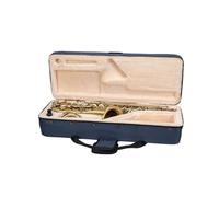 Crossrock Bb Tenor Saxophone Foam Case | Lightweight Blue Gig Bag with Structured Exterior, Plush Interior & Storage Pockets (CRP300TSBL-R)