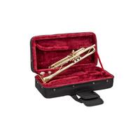 Crossrock Bb Trumpet Foam Case | Lightweight Black Gig Bag with Modern Fabric, Plush Interior & Storage Compartments (CRP300TRBK-R)