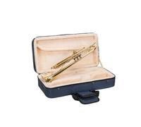 Crossrock Bb Trumpet Foam Case | Lightweight Blue Gig Bag with Structured Exterior, Plush Interior & Storage Pockets (CRP300TRBL-R)