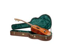 Crossrock Designer Series Classical Guitar Case for 4/4 Nylon-String | Blossom Brown Faux Leather, Forest Green Velvet Interior, Lock - Premium Wooden Hardshell -Blossom Brown (CRW530CBQ)