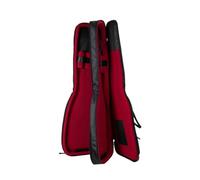 Crossrock Double Gig Bag, Holds Two Electric Guitars - Fits Strat, Tele, & Les Paul Shaped Guitars | 0.8" High-Density Foam, 1680D Double-Ply Nylon - Black (CRSG208DEBK)