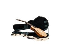 Crossrock F-style Mandola Case fits Eastman MDA315 & Gibson H5 | 100% Fiberglass Hardshell with Brand Latches, TSA Lock, and Detachable Straps-Ivory (CRF2020MDLIV)