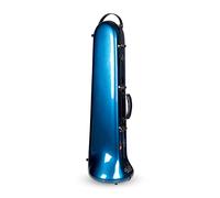 Crossrock F-Trigger or Straight Trombone Case Fibreglass with Backpackable, Blue