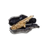 Crossrock Fiberglass Alto Saxophone Case | Ultra-Light 3K Carbon Finish (Piano Black) | Lab-Certified Impact Protection & TSA Lock | Ergo Backpack System（CRF5030ASBK）