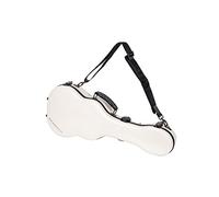 Crossrock Fiberglass Case with TSA Lock for 27'' Tenor Ukulelex-Milky White(CRF2020TUMW)