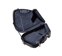 Crossrock Fiberglass Hardshell Case for French Horn Bell Undetachable with Strap-Black(CRF1020FHUBK)