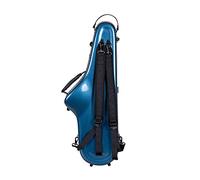 Crossrock Fiberglass Tenor Saxophone Case | Blue | Reinforced Shell, Upgraded Interior, TSA Lock, Backpack Straps - Professional Travel Protection (CRF2020TSBL)