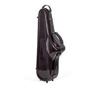 Crossrock Fiberglass Tenor Saxophone Case-Includes Accessory Pocket, Removable Shoulder Straps, TSA Lock-Space Gray (CRF1020TSSG)