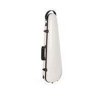 Crossrock Fiberglass Case fits 4/4 Full-Size Violin with Removable Shoulder Straps-Milky White (CRF1020VMW)