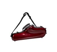 Crossrock Fibreglass Alto Saxophone Case | TSA Lock, Gloss Red Shell, Contoured Compact Fit, Shoulder Straps - Fashion-Functional Gig Case - Red(CRF1020ASRD)