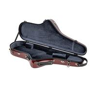 Crossrock Fibreglass Tenor Saxophone Case | TSA Lock, Gloss Red Shell, Contoured Compact Fit, Shoulder Straps - Fashion-Functional Gig Case - Red(CRF1020TSRD)