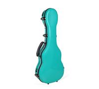 Crossrock Fibreglass Tenor Ukulele Case for 26-Inch Ukes | Gloss Mint Blue Finish, TSA Lock, Lightweight Design, Backpack Straps, Plush Velvet Interior -Mint Blue (CRF2020TUMB)