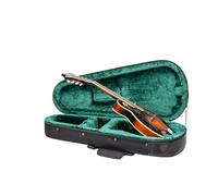 Crossrock Foam Case for A & F Style Mandolin | Lightweight Black Gig Bag with Plush Interior & Storage, Detachable Backpack (CRP300MAFBK)