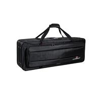 Crossrock Lightweight Foam Tenor Saxophone Case | Black Oxford Shell, Backpack Straps, Storage Pockets - Fits Bb Tenor, Rectangular Design -Black (CRP200TSBK-R)