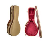 Crossrock Master Series A-Style Mandolin Case | Classic Fabric Tweed Exterior, Re-Engineered Wooden Shell, Leather Handle, Backpack Straps(CRW720MAFT)
