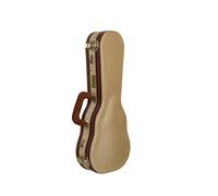 Crossrock Master Series Soprano Ukulele Case for 21'' Long Neck | Classic Fabric Tweed Exterior, Re-Engineered Shell, Backpack Straps & Leather Handle, Deep Red Velvet Interior