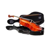 Crossrock Poly Carbon Cello Case for 4/4 Size | Matte Black Finish, Black Velvet Interior, Wheels & Sheet Music Pouch - Lightweight Daily Protection