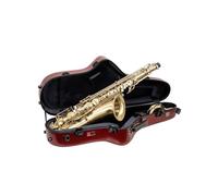 Crossrock Polycarbonate Tenor Saxophone Case | TSA Lock, Backpack Straps, Scratch-Resistant Shell, Neck & Mouthpiece Storage - Red (CRF4050TSRD)