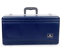 Crossrock Rectangular Blue ABS Molded Hard Shell Trumpet Case with Padded Strap