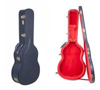 Crossrock Relief Series-Wooden Case For 4/4 Classical Guitars, With Highly Textured Surface, Mink Imitation Fleece, Stainless Steel Latches, Ocean Blue (CRW630COB)