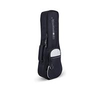 Crossrock Soprano Ukulele Bag with 10mm padded and Padded Strap in Silk Grey