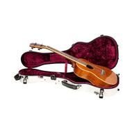 Crossrock Tenor Ukulele Case, Fits Up to 27 Inches | 100% Fiberglass Hardshell with Brand Latches, TSA Lock, Accessory Compartment, and Detachable Straps-Milky White (CRF2030TUMW)