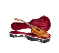 Crossrock Tenor Ukulele Case, Fits Up to 27 Inches | Molded Hardshell with Scratch-Resistant Matte Finish, Security Lock, Accessory Compartment & Shoulder Straps - Black (CRA880TUBK)