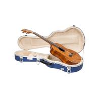Crossrock Tenor Ukulele Case, Fits Up to 27 Inches | Molded Hardshell with Scratch-Resistant Matte Finish, Security Lock, Accessory Compartment & Shoulder Straps - Vibrant Blue (CRA880TUVB)
