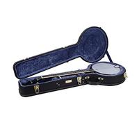 Crossrock Wood Case for 12.5'' Openback Banjos-Black (CRW620OBJBK)