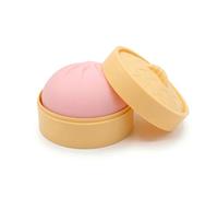 Crossunx Pink Squishies Dumpling Stress Balls, Colorful Fidget Sensory Toy with Food Steamer, Squeeze Dough Ball for Stress Relief, Stretchy Desk Toys Gift